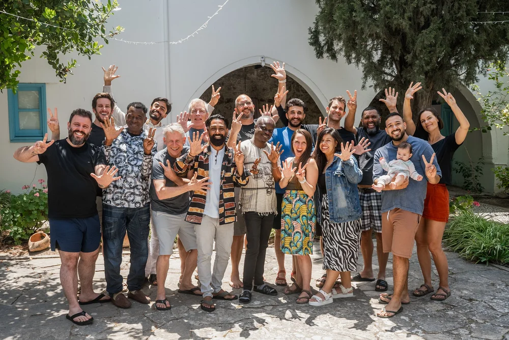 Participants during a Progress In Peace training session